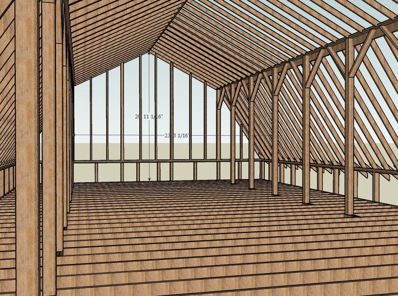 Wray Barn 3D Drawings / Wray Barn Sketch-ups